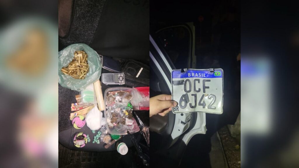 PM apreende drogas e recupera veículo roubado em Fortaleza