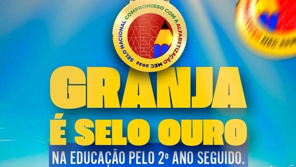 Granja conquista Selo Ouro em Alfabetização e destaca-se novamente