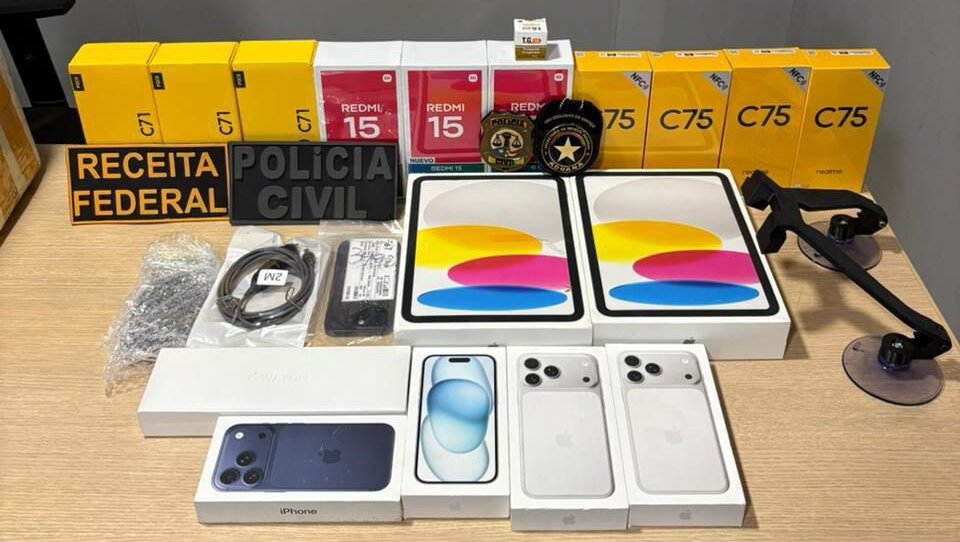 Receita Federal apreende R$ 4,2 mi em mercadorias irregulares