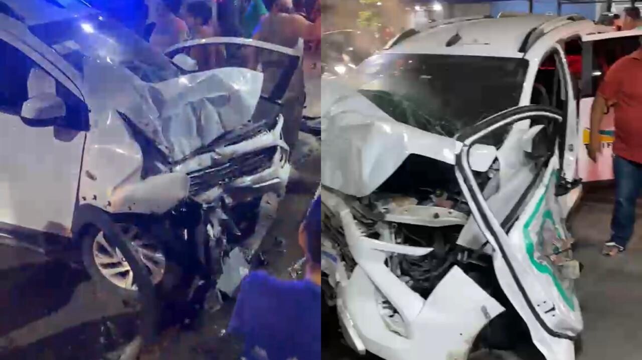 Tentativa de assalto termina com taxista ferido e carro danificado