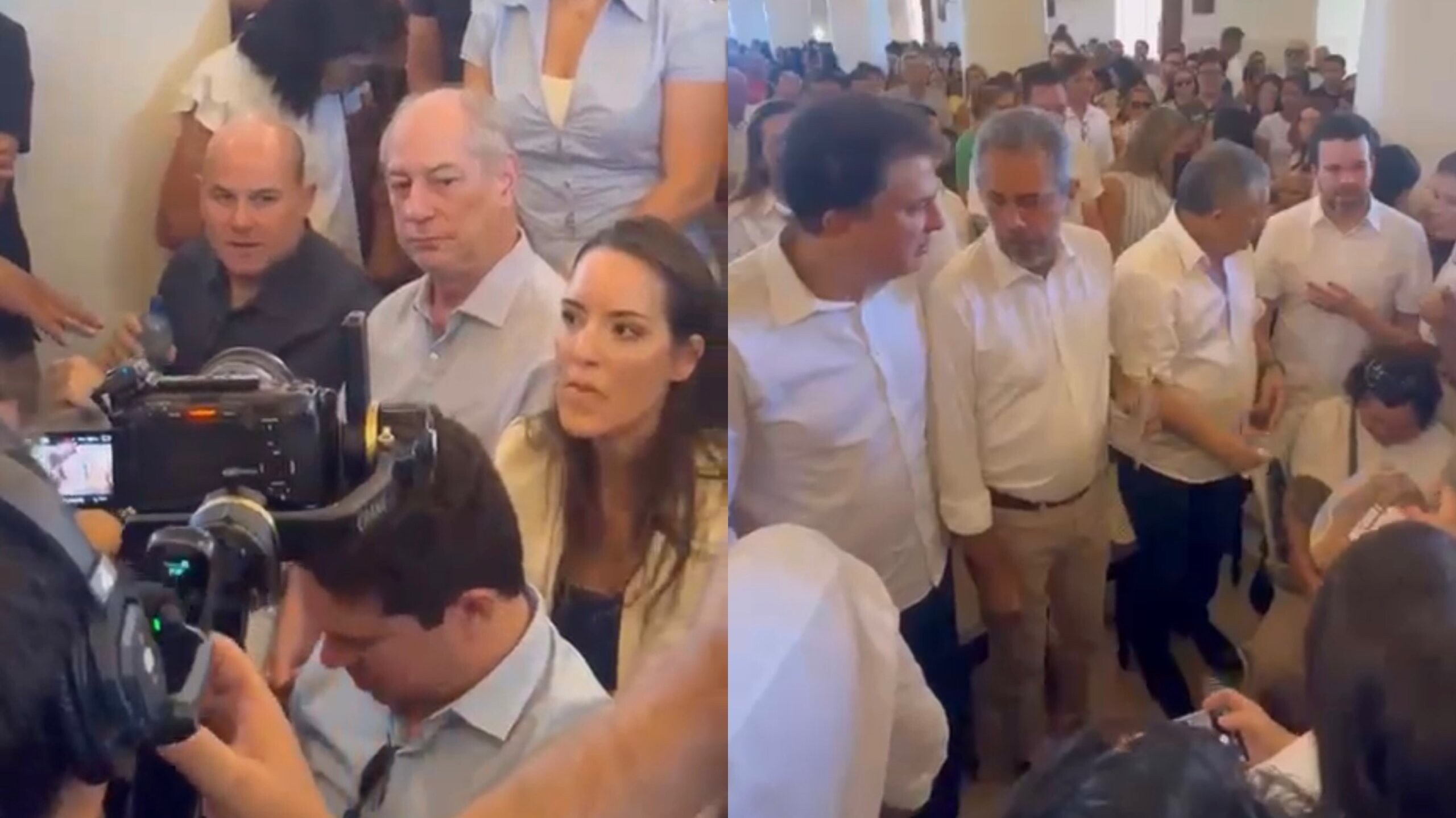 Tensão entre Elmano e Ciro marca missa de Santo Antônio em Barbalha