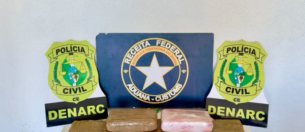 PCCE e Receita Federal apreendem 6 kg de skunk em Fortaleza