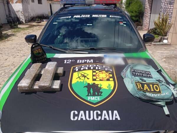 Polícia Militar apreende 4 quilos de maconha em Caucaia, CE