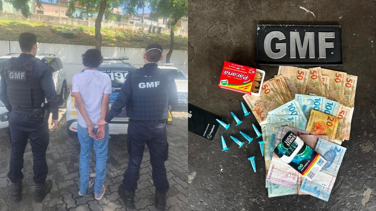 Guarda Municipal prende homem suspeito de tráfico e garante segurança