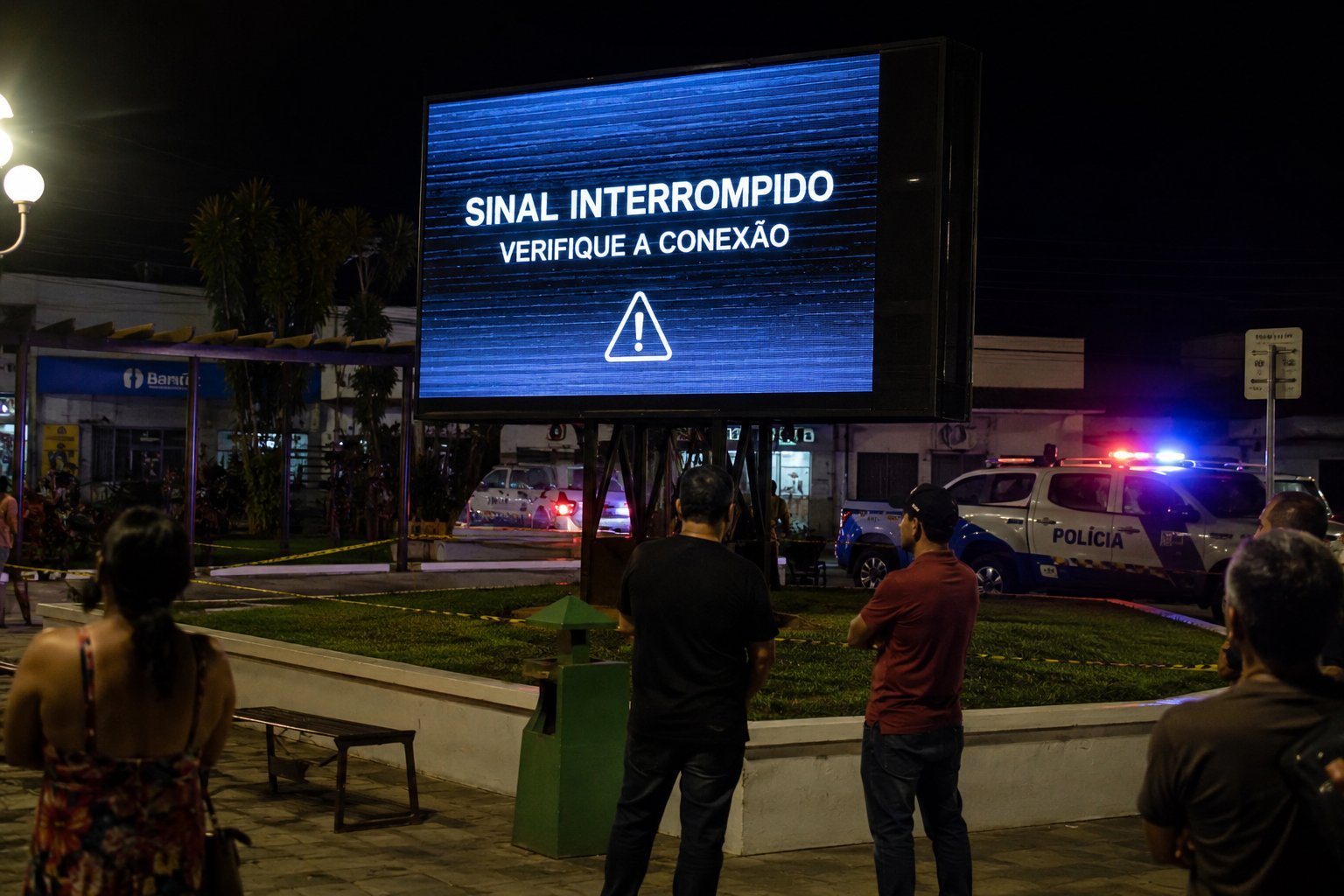 Hackers invadem telões de LED em Ubajara e causam polêmica