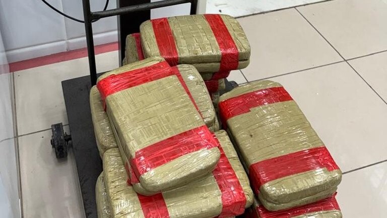 Mulher vinda de Manaus é presa com 32 kg de skunk em Fortaleza