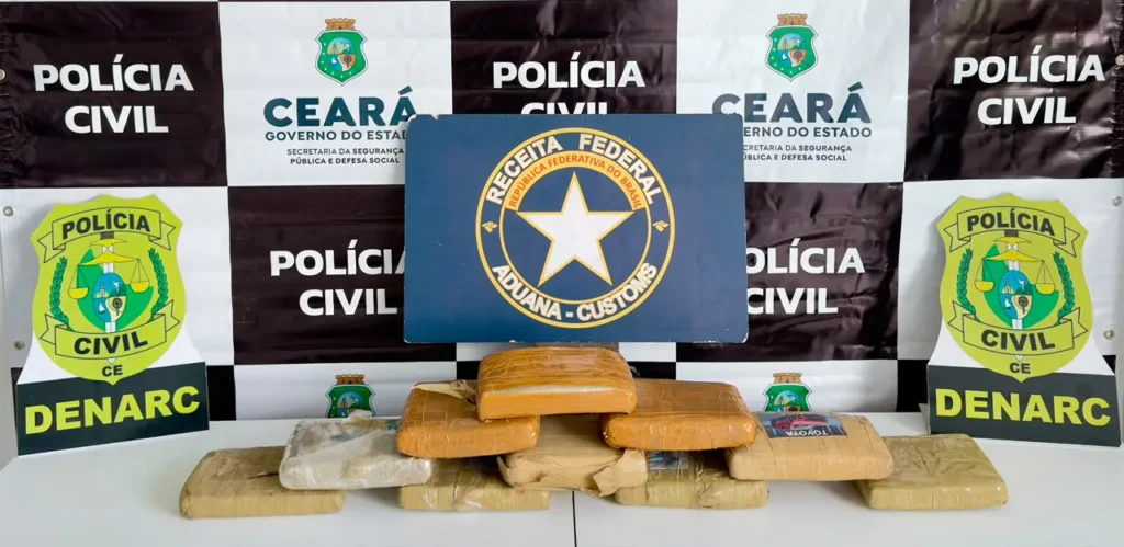 Mulher é presa com 11 kg de skunk no Aeroporto de Fortaleza