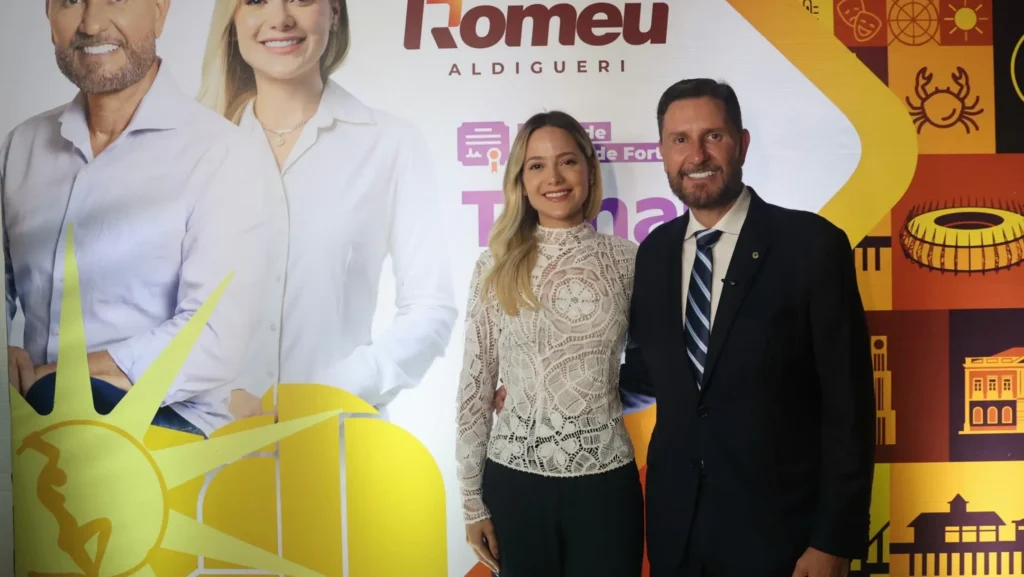 Romeu Aldigueri anuncia candidatura à reeleição para Alece e Tainah na Câmara