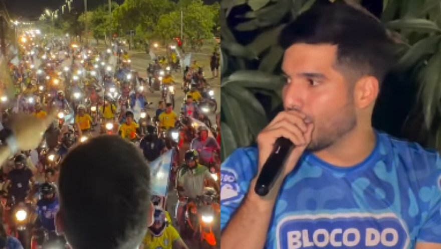 André Fernandes comanda motocarreata em Fortaleza para vitória