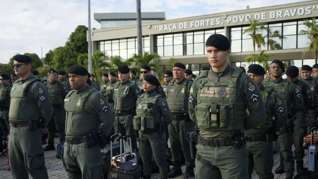 PMCE envia reforço de 1.653 policiais para a segurança no Ceará