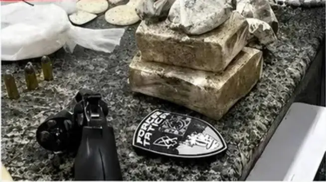 Policiais seguem odor de drogas e apreendem armas no Centro