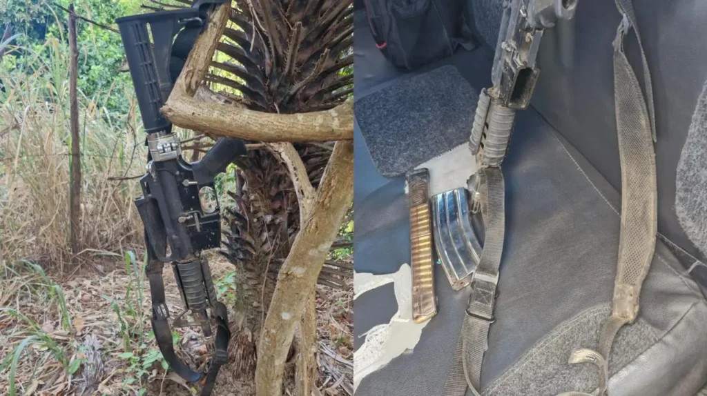 Corpo é encontrado com fuzil e munições em Caucaia