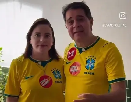 Evandro Leitão vota e pede voto em Lula no segundo turno 2023