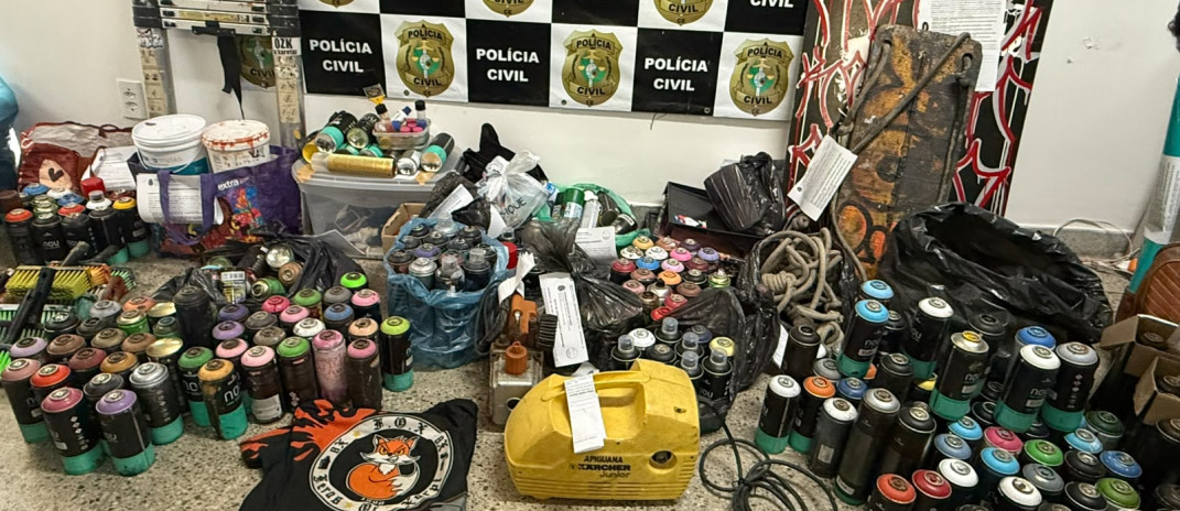 PCCE desarticula grupo suspeito de pichar imóveis em Fortaleza